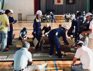 岐阜県垂井町の防災訓練に参加。