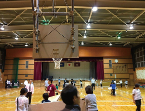 静岡市立横内小学校防災訓練に参加。