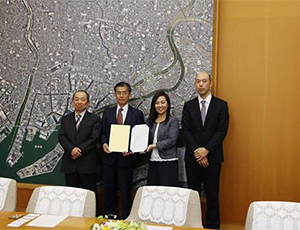 兵庫県尼崎市との防災協定を締結。