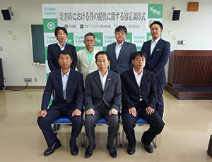 栃木県芳賀郡芳賀町との防災協定を締結。